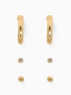 Серьги QF «Классика», набор 3 пары, кольца, цвет золото - Фото 5