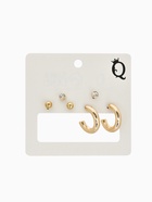 Серьги QF «Классика», набор 3 пары, кольца, цвет золото - Фото 6