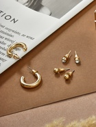 Серьги QF «Классика», набор 3 пары, кольца, цвет золото - Фото 3