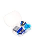 Степлер №10, от 5 листов, скобы 500 шт., антистеплер, диспенсер с клейкой лентой 10 мм×2метра - Фото 3