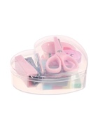 Канцелярский набор (степлер, скобы 500 штук, клейкая лента 10 мм × 2 м, ножницы, ластик, 50 блок-листов - 4 цвета) - Фото 2