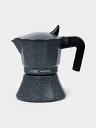 Кофеварка гейзерная Magistro «Мрамор», 150 мл, на 3 чашки, нержавеющая сталь, чёрная - Фото 1