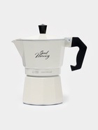 Кофеварка гейзерная Доляна Good morning, 150 мл, на 3 чашки, алюминий, белая - Фото 1