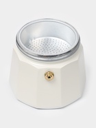 Кофеварка гейзерная Доляна Good morning, 150 мл, на 3 чашки, алюминий, белая - Фото 4