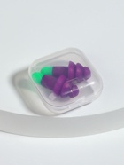 Беруши, 3×1.3 см, в футляре, фасовка 10 шт., силиконовые, фиолетовый/зелёный - Фото 4