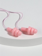 Беруши на шнурке, 3×1.5 см, в футляре, фасовка 10 шт., силиконовые, розовые - Фото 2