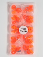 Беруши на шнурке, 3×1.5 см, в футляре, фасовка 10 шт., силиконовые, оранжевые - Фото 7