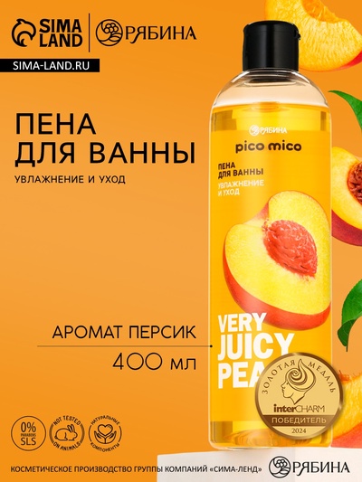 Пена для ванны 400 мл, аромат персик, PICO MICO