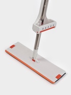 Швабра с отжимом и водосгоном Raccoon, 2 насадки из микрофибры 39×12 см, стальная ручка 130 см - Фото 13