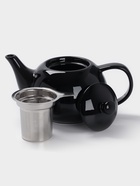 УЦЕНКА Чайник заварочный «Глянец», 1100 мл, чёрный, металл сито - Фото 2