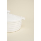 Кастрюля SL Home «Санторини», жаропрочная керамика, 1.57 л, 24.5×21.5×8 см, белая - Фото 3