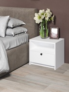 Тумба прикроватная «Найс», 460×333×400 мм, белый/белый - фото 23587349