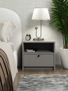 Тумба прикроватная «Найс», 460×333×400 мм, серый шифер/серый шифер - Фото 3