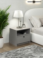 Тумба прикроватная «Найс», 460×333×400 мм, серый шифер/серый шифер - Фото 5