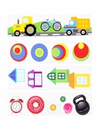 УЦЕНКА Цилиндры по методике Монтессори, цветные - Фото 2