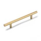 УЦЕНКА Ручка рейлинг ТУНДРА, облегчённая, d=12 мм, м/о 128/200 мм, внеш. ножка, цвет золото 10879747