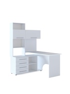 Стол компьютерный «КСТ14.1», левый, 1350×1235×1828 мм, белый - Фото 4