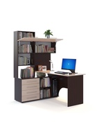 Стол компьютерный «КСТ14.1», левый, 1350×1235×1828 мм, венге/беленый дуб - Фото 2