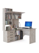 Стол компьютерный «КСТ14.1», левый, 1350×1235×1828 мм, дуб юкон - Фото 2