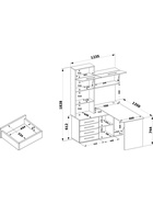 Стол компьютерный «КСТ14.1», левый, 1350×1235×1828 мм, дуб юкон - Фото 3