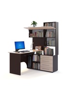 Стол компьютерный «КСТ14.1», правый, 1350×1235×1828 мм, венге/беленый дуб - Фото 2