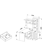 Стол компьютерный «КСТ14.1», правый, 1350×1235×1828 мм, дуб делано - Фото 3