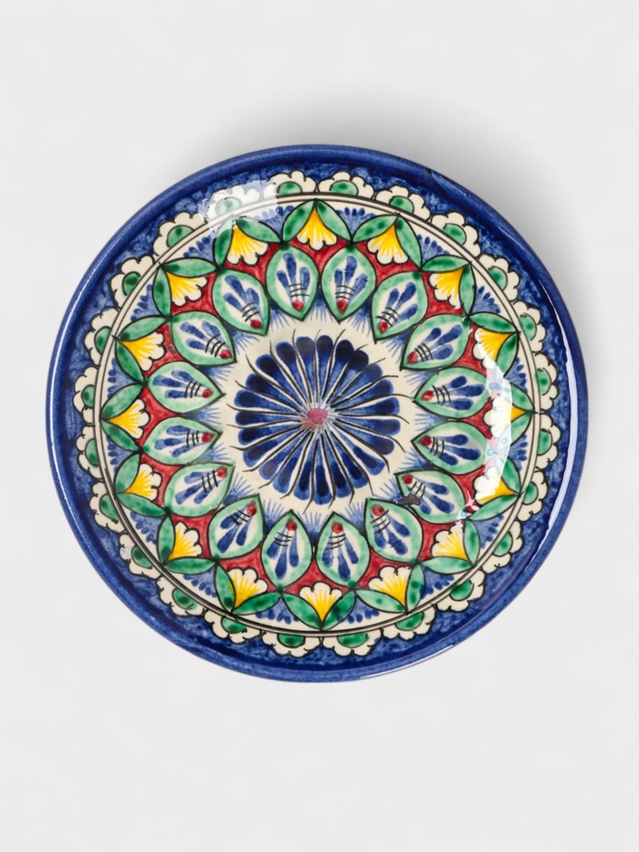 Тарелка узбекская «Риштанская керамика», d=15 см, разноцветная - Фото 1