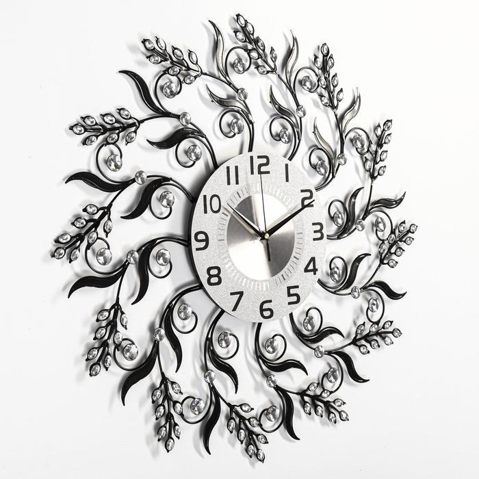 УЦЕНКА Часы настенные, серия: Ажур, "Огре", плавный ход, d-59 см, циферблат 22 см - Фото 1