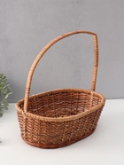 УЦЕНКА Корзина плетёная, 30×25×12/37 см, бамбук, лоза, МИКС - Фото 7