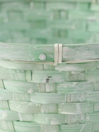 УЦЕНКА Корзина плетёная, 26×12/30 см, зелёный, бамбук - Фото 8