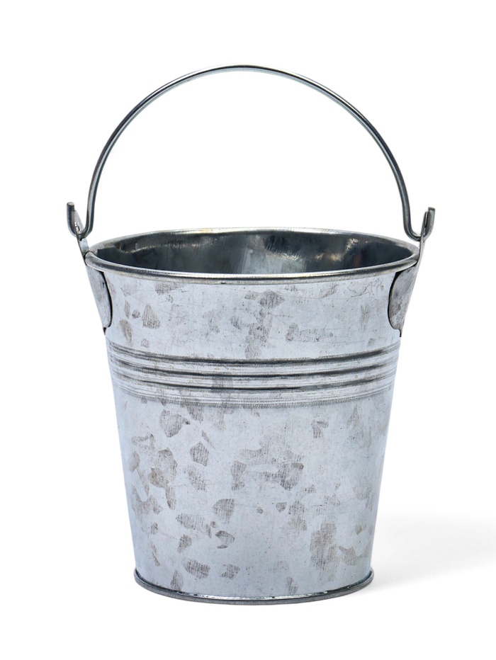 Набор кашпо «Ведерко Альма», 200 мл, металл, 5 штук - Фото 1