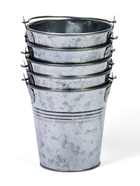 Набор кашпо «Ведерко Альма», 200 мл, металл, 5 штук - Фото 6