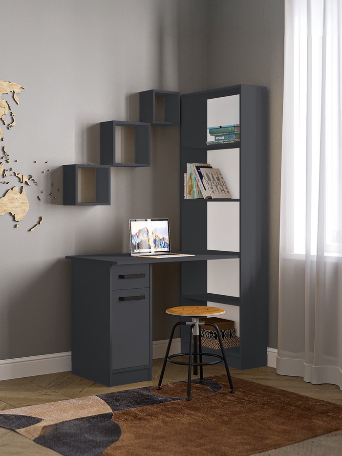 Стол письменный «СПЛ-2», 1150×600×1828 мм, серый графит - Фото 1