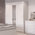 Спальный гарнитур «Клик Мебель. Бася», комплект 7 предметов, цвет серый графит - Фото 6