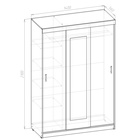 Спальный гарнитур «Клик Мебель. Бася», комплект 7 предметов, цвет серый графит - Фото 7