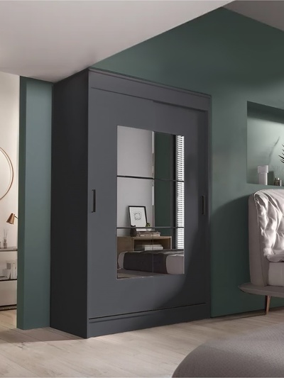 Шкаф – купе «Элегант 1», 1260×590×2000 мм, цвет серый графит