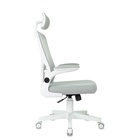 Кресло офисное MC-W101-H, 640×430×1120(1245) мм, светло-серый TW-02, TW-20 сетка/ткань пластик белый 10877353 - фото 319831144