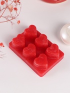 Набор: аромалампа для эфирных масел, мелтсы из воска ароматические «Сердце», красная, 7.5×7.5×8 см - Фото 11