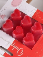 Набор: аромалампа для эфирных масел, мелтсы из воска ароматические «Сердце», красная, 7.5×7.5×8 см - Фото 8