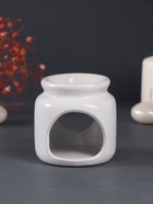 Набор: аромалампа для эфирных масел, мелтсы из воска ароматические «Сердце», белая, 7.5×7.5×8 см - Фото 5