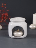 Набор: аромалампа для эфирных масел, мелтсы из воска ароматические «Сердце», белая, 7.5×7.5×8 см - Фото 7