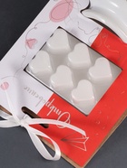 Набор: аромалампа для эфирных масел, мелтсы из воска ароматические «Сердце», белая, 7.5×7.5×8 см - Фото 8