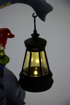 Садовая фигура из полистоуна «Слоник с гномами», 12×10×27 см, с подсветкой - фото 809415817