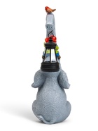 Садовая фигура из полистоуна «Слоник с гномами», 12×10×27 см, с подсветкой - фото 809415815