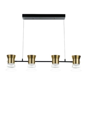 Светильник "Авион" LED 40Вт 4000К черно-золотой 90х11х12-212 см 10386051