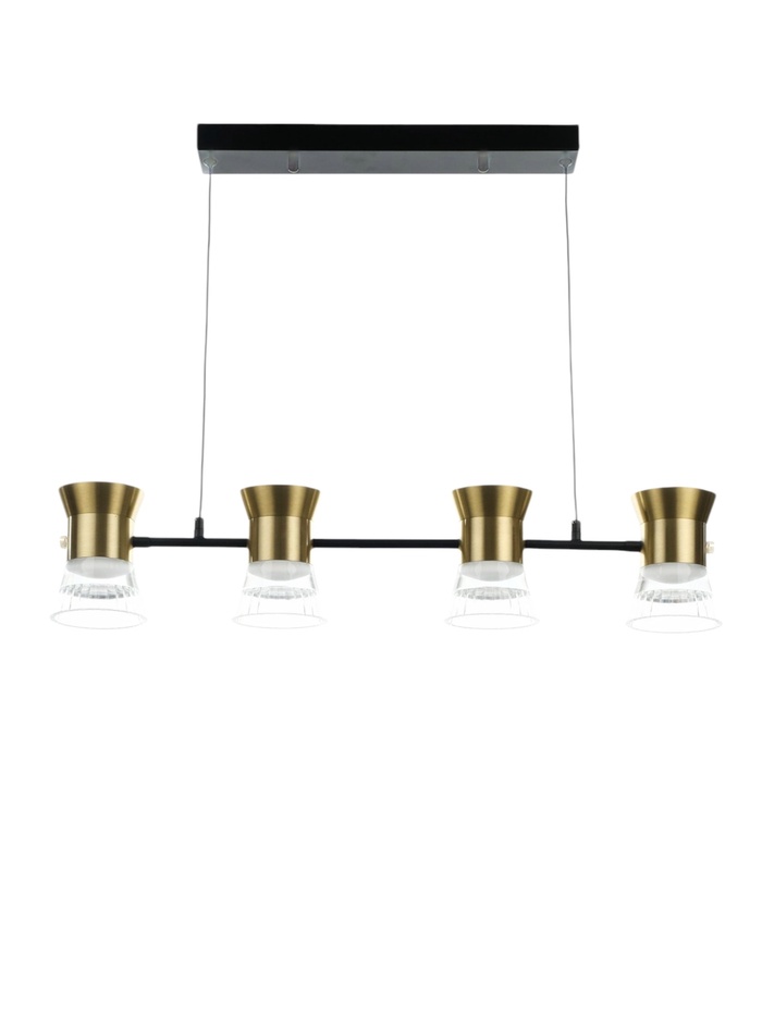 Светильник «Авион»LED 40 Вт 4000К черно-золотой 90×11×12-212 см