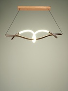 Светильник «Шанти» LED 18 Вт 3000К латунь 74×15×18-218 см - фото 41383149