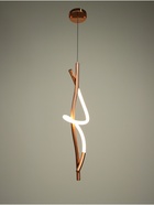 Светильник «Шанти» LED 18 Вт 3000К латунь 15×18×74-274 см - фото 41383156