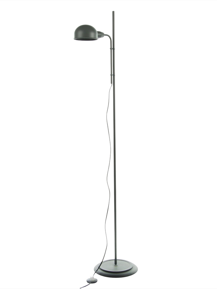 Торшер «Овидо» Е27 40 Вт серый 30×30×165 см - Фото 1