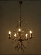 Люстра «Барселона» 5хЕ14 40 Вт золото 57×57×100 см - фото 41383214